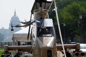 Saturday military parade preparartions - Washington
