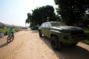 Saturday military parade preparartions - Washington