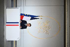 President Macron Press Conference - Paris