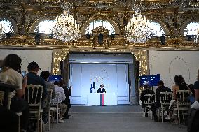 President Macron Press Conference - Paris