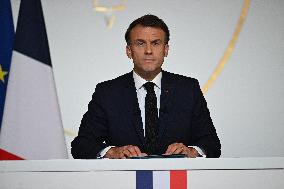 President Macron Press Conference - Paris