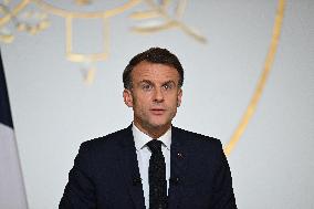 President Macron Press Conference - Paris