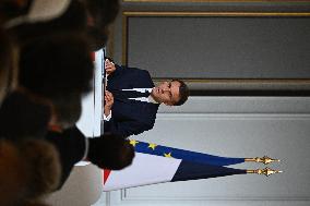 President Macron Press Conference - Paris