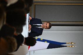 President Macron Press Conference - Paris