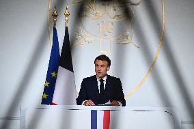 President Macron Press Conference - Paris