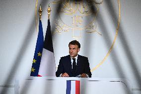 President Macron Press Conference - Paris