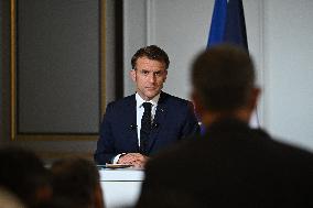 President Macron Press Conference - Paris