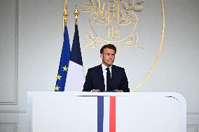 President Macron Press Conference - Paris