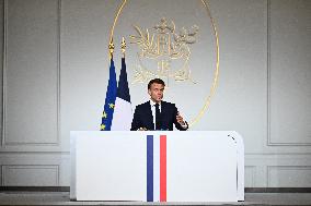 President Macron Press Conference - Paris