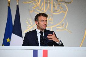 President Macron Press Conference - Paris