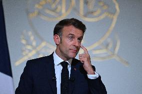 President Macron Press Conference - Paris