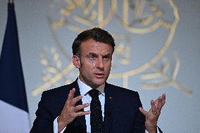 President Macron Press Conference - Paris