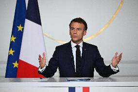 President Macron Press Conference - Paris