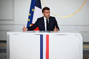 President Macron Press Conference - Paris