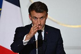 President Macron Press Conference - Paris