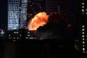 Iranian Missiles Strike Israel