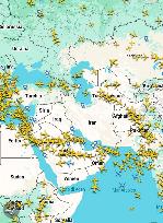 Civilian Flights Abandon the Airspace Above Iran