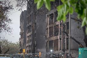 Aftermath of Indian Airplane Crash - India