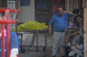 Aftermath of Indian Airplane Crash - India