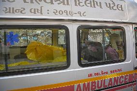 Aftermath of Indian Airplane Crash - India