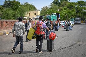 Aftermath of Indian Airplane Crash - India