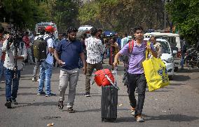 Aftermath of Indian Airplane Crash - India
