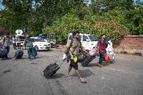 Aftermath of Indian Airplane Crash - India