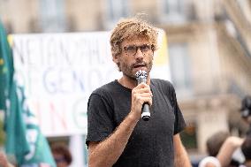 Pro-Palestinian demonstration with Rima Hassan - Paris AJ