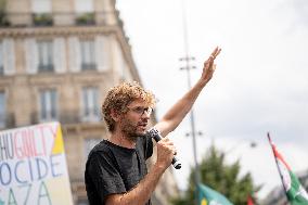Pro-Palestinian demonstration with Rima Hassan - Paris AJ