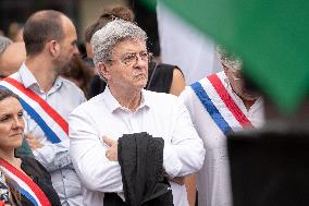 Pro-Palestinian demonstration with Rima Hassan - Paris AJ