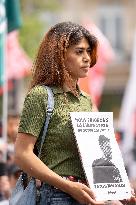 Pro-Palestinian demonstration with Rima Hassan - Paris AJ