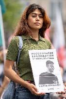 Pro-Palestinian demonstration with Rima Hassan - Paris AJ