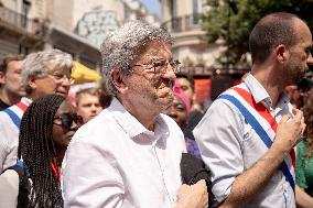 Pro-Palestinian demonstration with Rima Hassan - Paris AJ