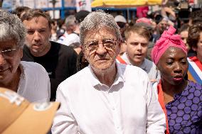 Pro-Palestinian demonstration with Rima Hassan - Paris AJ