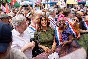 Pro-Palestinian demonstration with Rima Hassan - Paris AJ