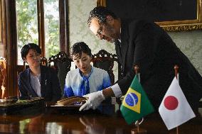 Japan's Princess Kako in Brazil