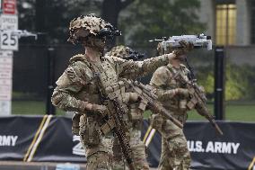 Military parade in Washington