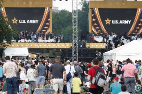 Military parade in Washington