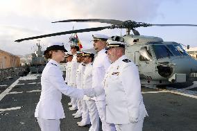 Princess Leonor on board Blas de Lezo - Las Palmas