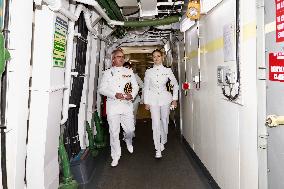 Princess Leonor on board Blas de Lezo - Las Palmas