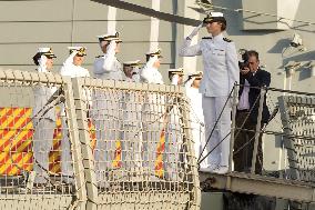 Princess Leonor on board Blas de Lezo - Las Palmas