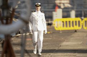 Princess Leonor on board Blas de Lezo - Las Palmas