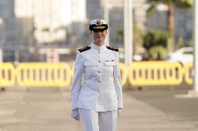 Princess Leonor on board Blas de Lezo - Las Palmas