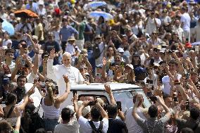 Pope Francis Leads The Angelus - Vatican