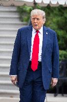 President Trump departs for G7 in Canada