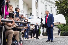 President Trump departs for G7 in Canada