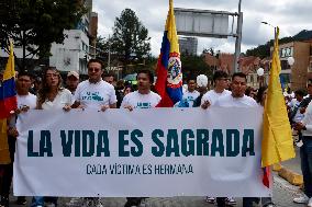 Silent March for Miguel Uribe Turbay