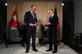 G7 Summit - Mark Carney Meets With Friedrich Merz