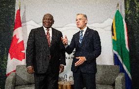 G7 Summit - Mark Carney Meets With Cyril Ramaphosa