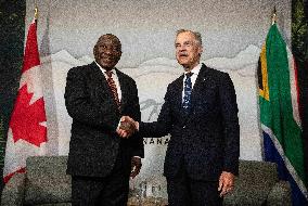 G7 Summit - Mark Carney Meets With Cyril Ramaphosa